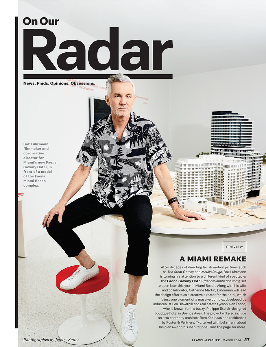 Baz Luhrmann |  Movie director  |  Miami portrait by Jeffery Salter
