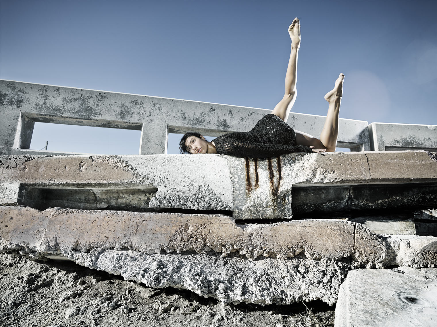 Belaxis Buil |  Modern Dancer |  Key Bridge | Miami Photographer Jeffery Salter